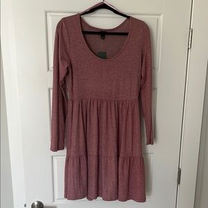 Pink Long Sleeve Dress